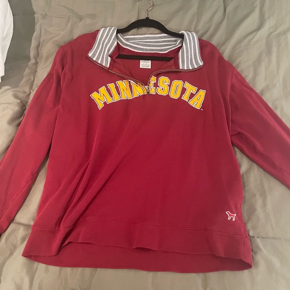 Victoria secret quarter zip jacket. Size large. Used but in good condition. - Picture 2 of 5